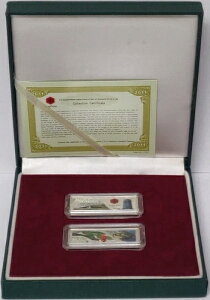 2011年 西安万博 中国 プルーフシルバーバーセット 園芸 999 純銀 10g バー