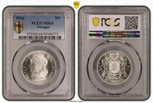 �|���g�K�� 1916 50 �Z���^�{�X PCGS MS-64