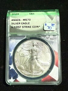 2023 アメリカン シルバーイーグル T-2 ファーストストライク ANACS MS70 289