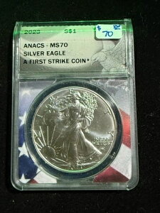 2023 アメリカン シルバーイーグル T-2 ファーストストライク ANACS MS70 042