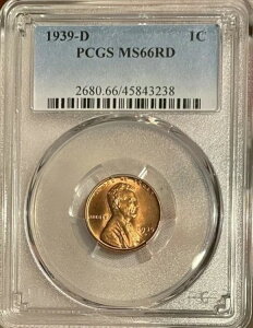 1939-D J[ Zg - PCGS MS66 bhAV[v 1 Zg RCB