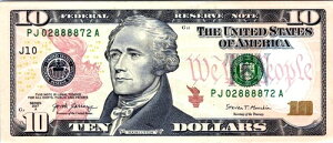 2017A 10ドル連邦準備銀行券(ファンシーシリアル番号 ラッキー8888) Fr. 2045T UNC