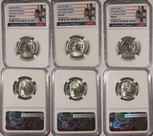2022 P D S アンナ・メイ・ウォン 25セント NGC MS 66 アメリカ人女性クォーター 初日発行