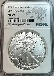 2023�N�č������V���[�Y�r�f�I�Q�[���R���\�[�� �V���o�[�C�[�O�� NGC MS 70�i�A�^���j