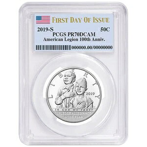 2019-S v[t 50 Zg AJ݋Rl 100 NLO n[t h PCGS PR70DCAM FDOI tbg...