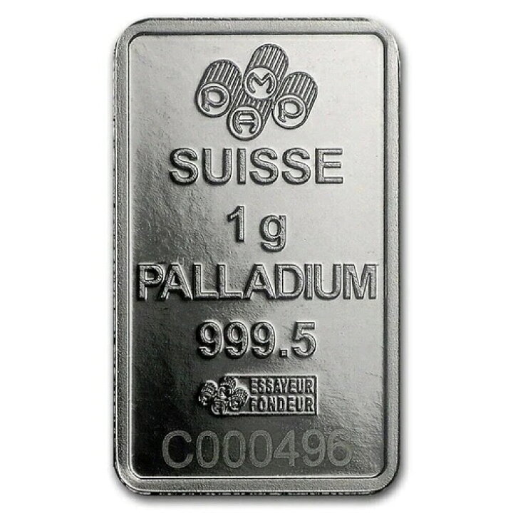 楽天市場】PAMP スイス 1グラム パラジウムバー .9995 純度パラジウム 