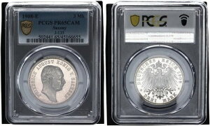 UNZ 3 }N 1908-E t[hqEAEOXg PCGS PR65CAM v[t 116151