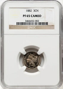 1882 N 3 Zg jbP - NGC PR65 JI - f炵 PQ W{!