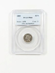 1885 �N 3 �Z���g �j�b�P�� 3CN PCGS PF66 PQ+ �������� 3,800 ������ ~ �d�v�ȓ��t!
