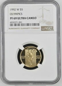 1992-W $5 �I�����s�b�N - NGC PF69 �E���g���J���I - �قڊ���!