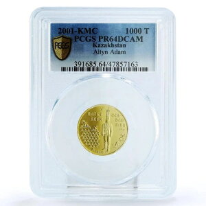 JUtX^ 1000 eQ AeBEA_ ̒j̒ PR64 PCGS  2001