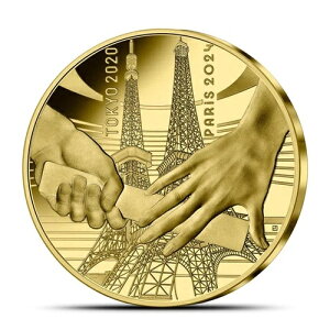 2021年 1/4オンス プルーフ フランス 東京からパリへの引き渡し金貨(箱、CoA付き)