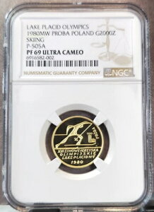1980N |[h S[h 2000N ZLOTYCH PROBA SKIING P-505A NGC PF 69 EgJI A