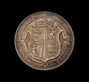 �W���[�W5�� 1911 8���Z�b�g �R�C���P�[�X���� �V���o�[ �v���[�t - �n�[�t�N���E������}�E���f�B�܂� - FDC