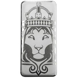 1キログラム .999 シルバーバー - ホワイトライオンの彫刻入りシルバー地金バー #A588