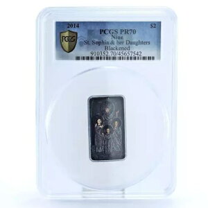 ニウエ 2ドル 正教会聖ソフィアと娘たち PR70 PCGS 銀貨 2014年