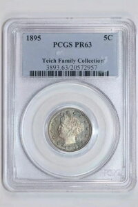 1895�N �v���[�t ���o�e�B V �j�b�P�� PCGS PR63