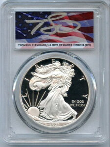 2021-W アメリカン シルバー プルーフ イーグル 1オンス PCGS PR70 DCAM トーマス・クリーブランド - JK710