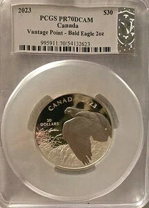 2023 PCGS PR70CAM �J�i�_ 30�h�� ���@���e�[�W�|�C���g - �n�N�g�E���V 2�I���X / �X�U���i�E�u�����g �T�C������