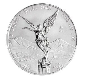 2オンス シルバー リバース プルーフ リベルタッド 勝利の女神 メキシコ 2018