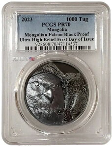 2023 2�I���X �V���o�[ �����S�� FALCON PCGS PF70 FDOI �n�C�����[�t �u���b�N �v���[�t �R�C���B
