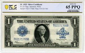 1923�N 1�h����ݏؖ��� Fr#237 Speelman | �z���C�g 65 PPQ PCGS 49762837