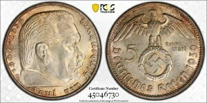 1939�N F �h�C�c �i�`�X��O�鍑 5�}���N��݁i�������F���j- PCGS MS 62