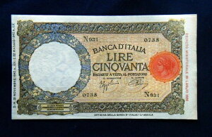 1942�N11��21�� �C�^���A���� �󏭎��� 50���� UNC ���y�b�^ �i�� �A��