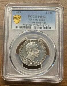 1905 N V@cuN ]_[XnE[ 2 }[N `[Y M^[ v[t PCGS PR63