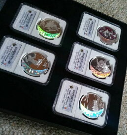 2008 NGC PF 70 ウルトラカメオ 25ドル カナダ プルーフ シルバー 2010年 オリンピック 5枚セット
