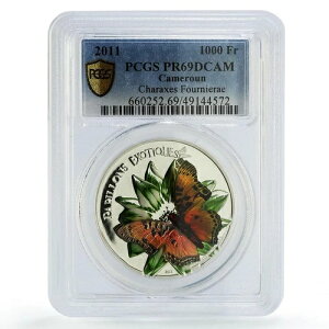 �J�����[�� 1000�t���� �G�L�]�`�b�N�Ȓ��̓����� 3D PR69 PCGS ��� 2011�N