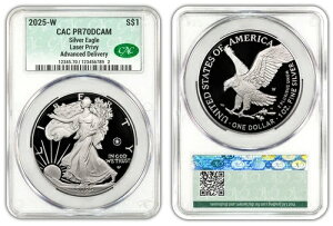 2025-W (PF70) v[t AJ Vo[ C[O ~ LASER vCx[g ~ $1 CACG AD