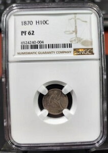 1870 NGC PF62 H10C