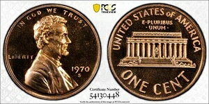 1970�N S 1C �����J�[���L�O�Z���g PCGS �O���[�h PR 69 RD �X���[���f�C�g�|�b�v 32/0
