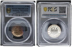2}[N 1933 A - }[eBE[T[ J.352 - v[t PCGS PR63DCAM 90927
