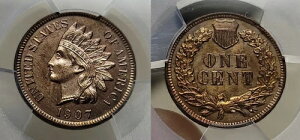 1907N v[t CfBAwbh Zg 1Zg PCGS UNC ڍ F͕s
