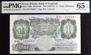 �C���O�����h��s��1�|���h���� Catterns B225-226 363b PMG 65 1929-1934�N �|���h���� �p��