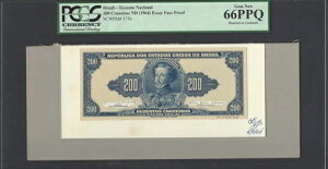 uW - Tesouro Face 200 Cruzeiros ND(1964) P171b GbZC v[t 