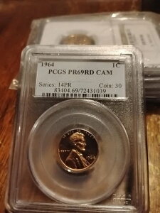 1964�N 1�Z���g �v���[�t �����J�[�� �Z���g PCGS PR69 CAM �J���I - �g�b�v�|�b�v - �� 267