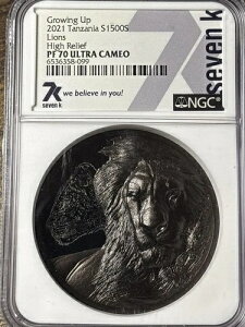 2021�N�^���U�j�A 1500�V�����O �O���[�C���O�A�b�v���C�I���Y �u���b�N NGC PR-70 DCAM 2�I���X �V���o�[