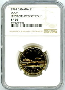 1994年カナダ ルーニー ルーニー ドル NGC SP70 スペシメン プルーフ発行 EX. レア トップポップ=3