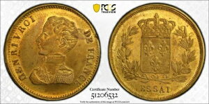 tXAGbZC 2 t 1831 w[ 5 iG̎ҁj PCGS SP 63 W{A