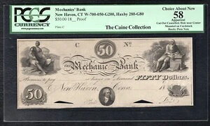 1800N 50h THE MECHANICSf BANK j[wCuARl`JbgB v[t PCGS AU-58