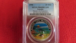 1998�N �A�t���J �\�}���A �C�m�����ی� 25�V�����O ��� PCGS PR69 PF69