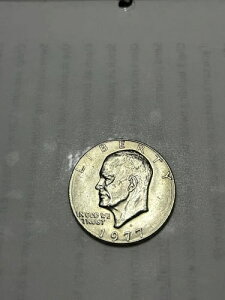 ヴィンテージ 1977年 1ドル リバティ アイゼンハワー コイン フライングイーグル 本物