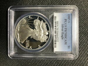 10) 1987-S $1 PCGS PR70 DCameo AJiv[t Vo[C[Oj - PR70 A 1IX Q