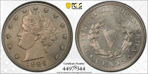 1889�N ���o�e�BV �j�b�P�� PCGS PR-65 PR65 �v���[�t �I���W�i�� �ᒒ������ 3,336��