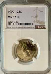 1990-P 25�Z���g ���V���g���N�H�[�^�[ NGC MS67PL �󏭃v���[�t����΁APOP 16/0�ȏ�