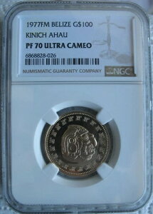 x[Y 1977N FMS[h 100h NGC PF-70 Ult.Cameo KINICH AHAU