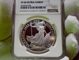 2006年 ブリタニアシルバー 1オンス プルーフコイン NGC PF69 ウルトラカメオ セカンドキーデイト
